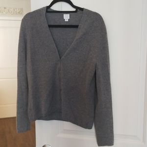 Gray 100% cashmere sweater